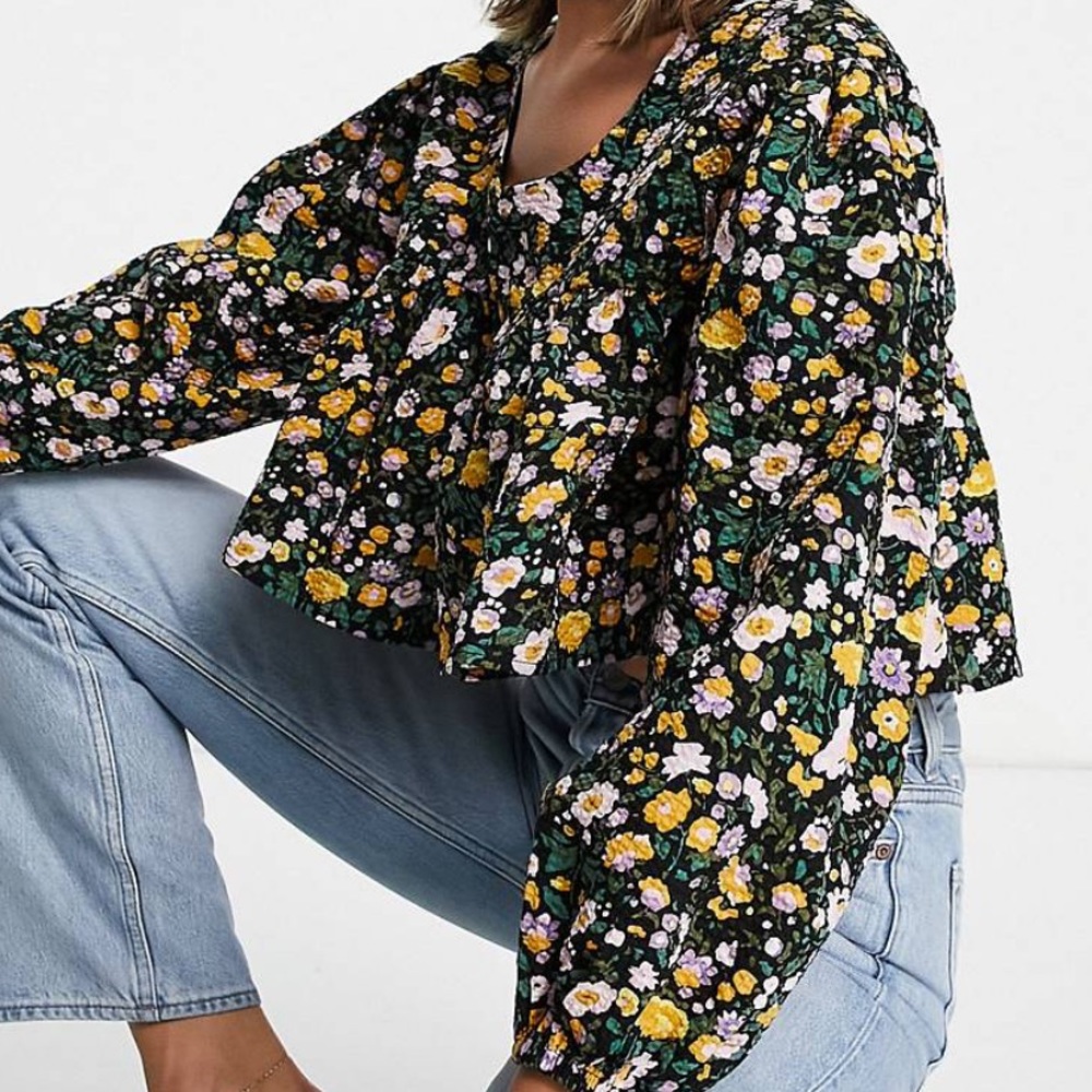 Gospell floral crop top long sleeve - Picture 2 of 8